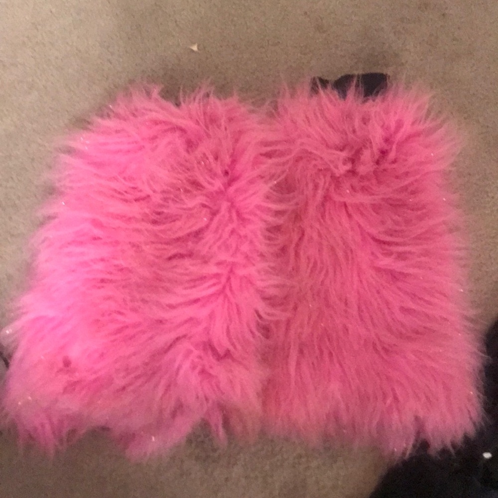 Pink and gold fluffies
